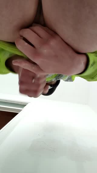 Cum from below (homemade video)