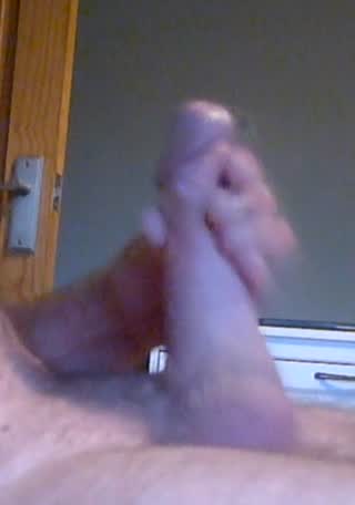 Tight balls and big spurts - slomo (homemade video)