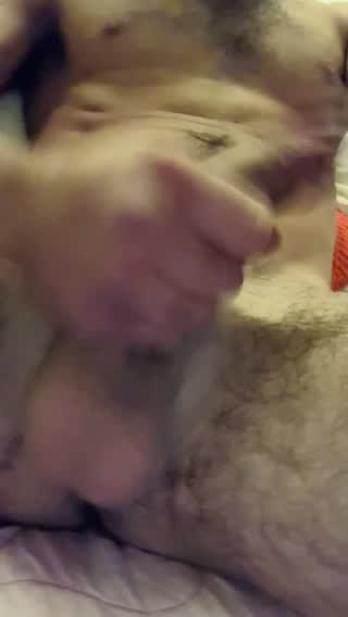 Stroking him  (homemade video)