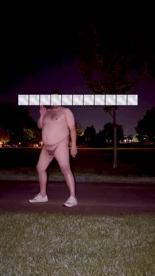 Nude walk in the park (homemade video)